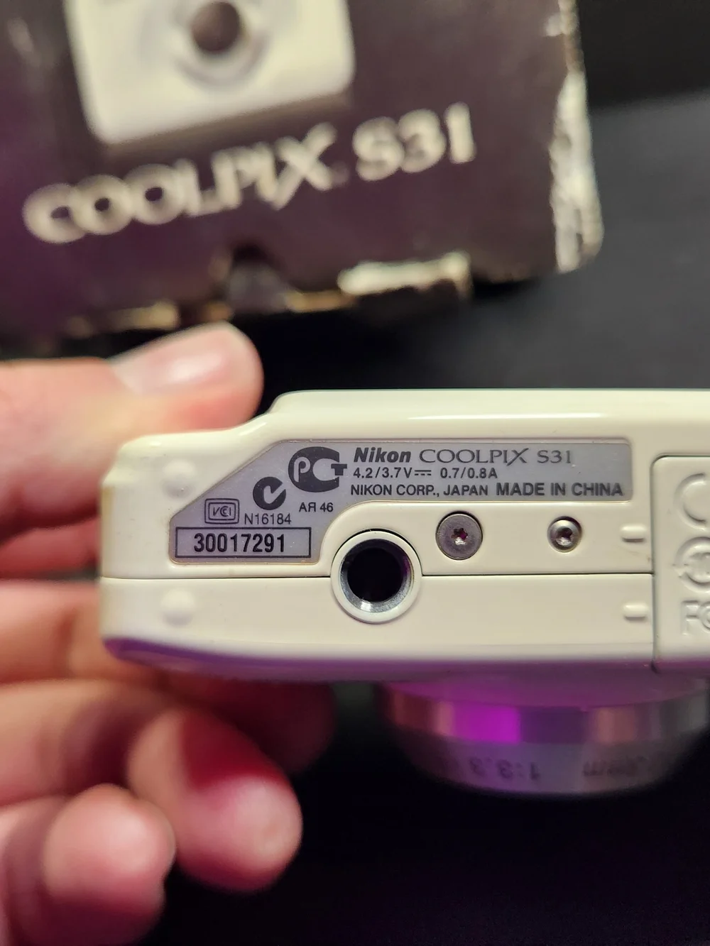 Nikon COOLPIX S31 Silver Compact Digital Camera
